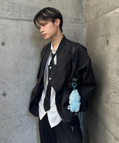 lilful ma1 ma-1 アシンメトリージップギミックフライトジャケットMA-1