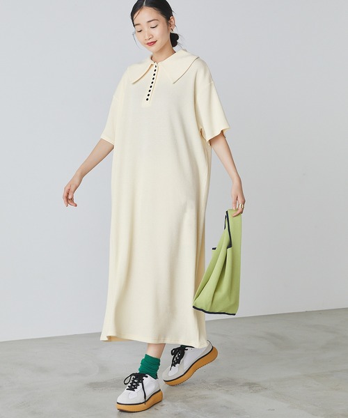 「forksy.」 半袖ワンピース FREE グリーン レディース_画像2