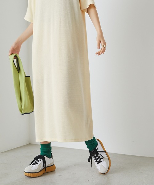 「forksy.」 半袖ワンピース FREE グリーン レディース_画像4