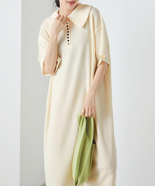 「forksy.」 半袖ワンピース FREE グリーン レディース_画像6