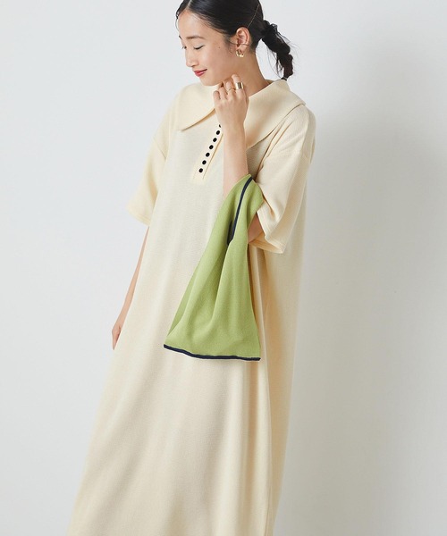 「forksy.」 半袖ワンピース FREE グリーン レディース_画像9