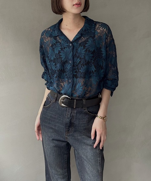 「PAGEBOY」 長袖シャツ FREE オフホワイト レディース_画像7