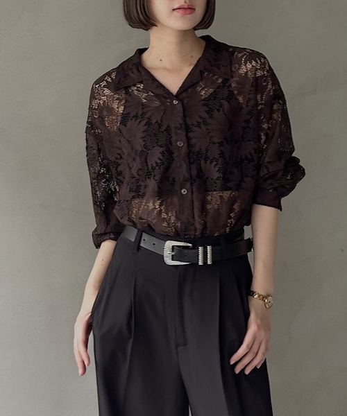 「PAGEBOY」 長袖シャツ FREE オフホワイト レディース_画像8