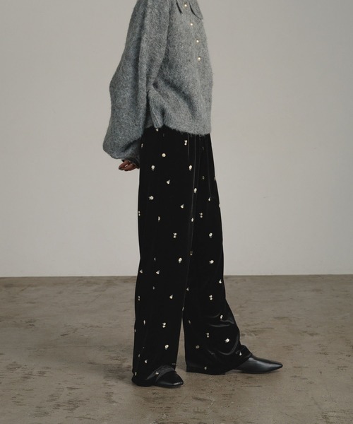 LOWRYS FARM（ローリーズファーム） パンツ ベロアシシュウイージー