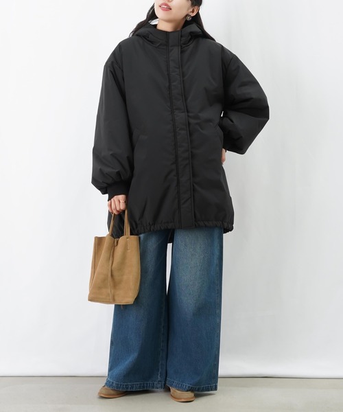 ルカレディラックルカ　フレアパーカーブルゾン　ジャンバー　コート　ブラック LADY LUCK LUCA（レディラックルカ） 「LUCA/LADY LUCK LUCA」 コート