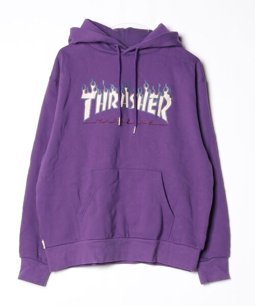 THRASHER（スラッシャー） プルオーバーパーカー FREE パープル メンズ