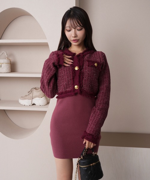 LIP SERVICE（リップサービス） コンビワンピース FREE レッド