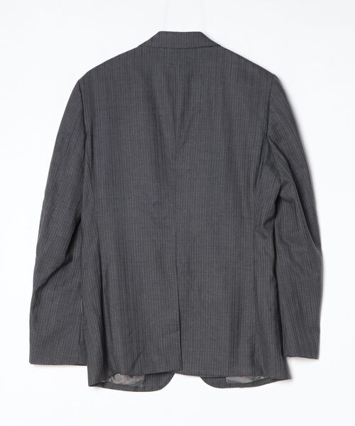 「KATHARINE HAMNETT」 ストライプ柄テーラードジャケット L グレー メンズ_画像2