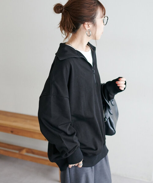 「DISCOAT」 スウェットカットソー MEDIUM ブラウン レディース_画像4