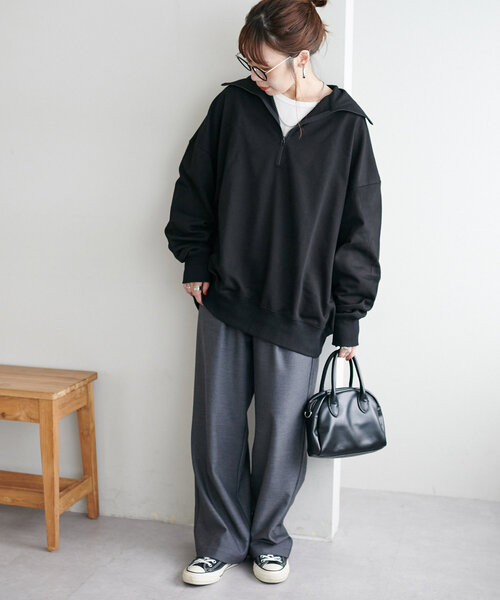 「DISCOAT」 スウェットカットソー MEDIUM ブラウン レディース_画像7
