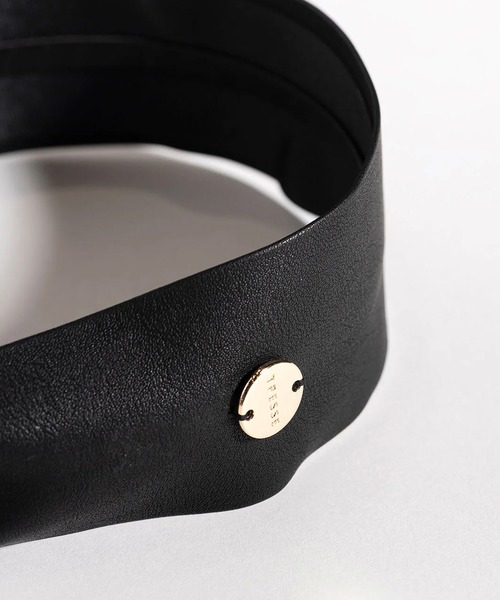 TRESSE（トレス） カチューシャ wide lether serre-tete ストラップ