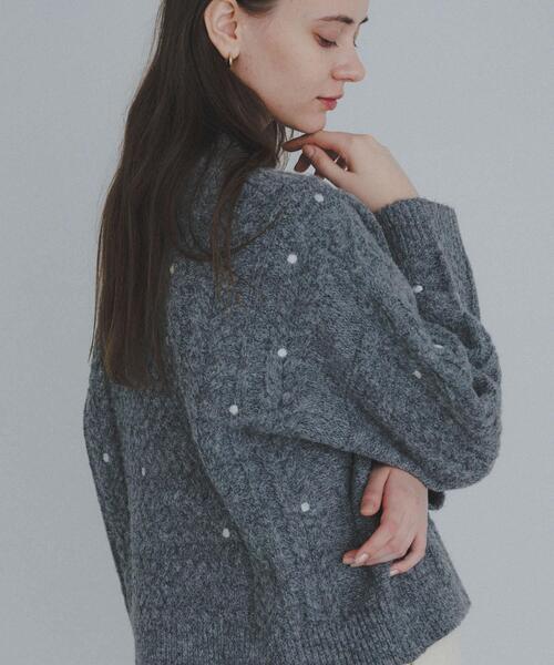 URBAN RESEARCH Sonny Label ニット セーター 刺繍ケーブルニット