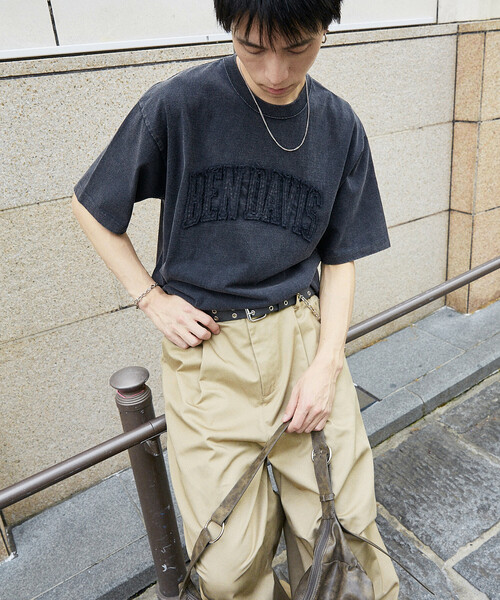 「BEN DAVIS」 半袖Tシャツ X-LARGE ライトグレー メンズ_画像2