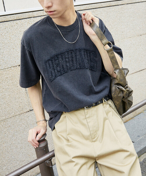 「BEN DAVIS」 半袖Tシャツ X-LARGE ライトグレー メンズ_画像3