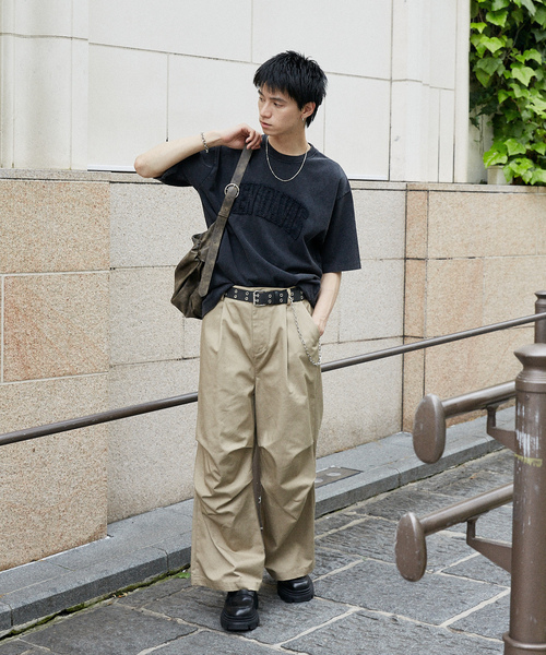 「BEN DAVIS」 半袖Tシャツ X-LARGE ライトグレー メンズ_画像4