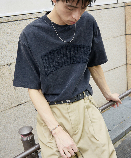 「BEN DAVIS」 半袖Tシャツ X-LARGE ライトグレー メンズ_画像6
