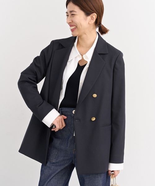 IENA（イエナ） ジャケット 36 ネイビー レディース : ZOZOTOWN Yahoo