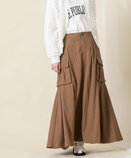 「Gready Brilliant」 フレアスカート 38 ブラウン レディース_画像3