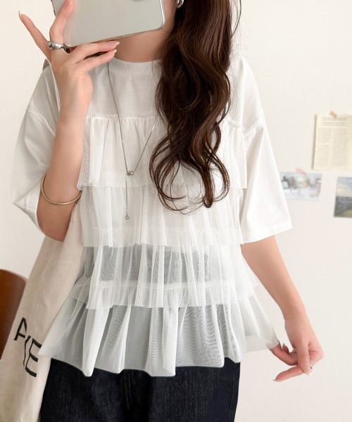 classicalelf（クラシカルエルフ） tシャツ 重ねてる風、が今っぽい
