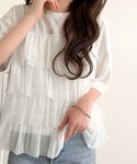tシャツ 半袖 重ねてる風、が今っぽい。ビスチ...の詳細画像5