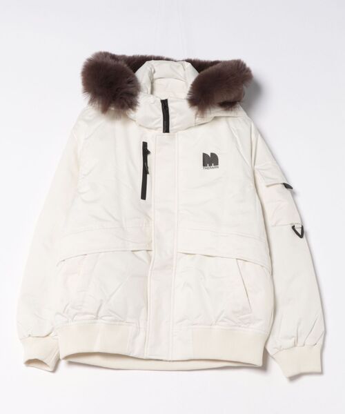 ダウンコート ダウンジャケット フェイクファーフード エコダウン