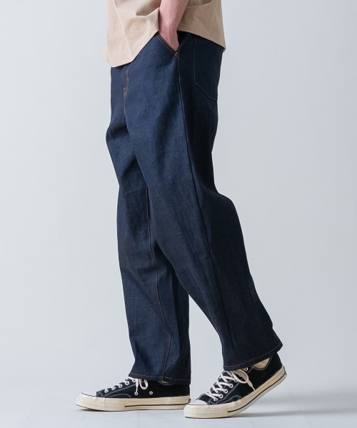 ジーンズ rehacer : Calm Barrel Denim / カルム バレル デニム メンズ