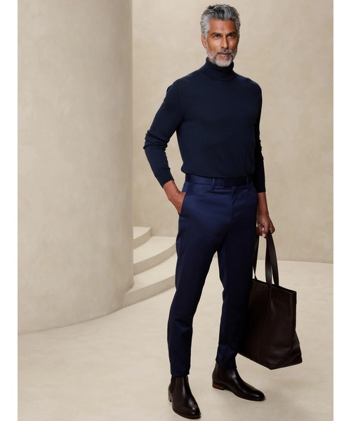 「BANANA REPUBLIC FACTORY STORE」 タートルネックニット X-LARGE グレー メンズ_画像4