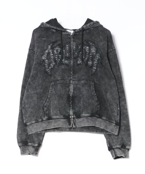 8 パーカー ウォッシュ加工ジップパーカー メンズ レディース