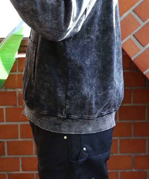 8 パーカー ウォッシュ加工ジップパーカー メンズ レディース