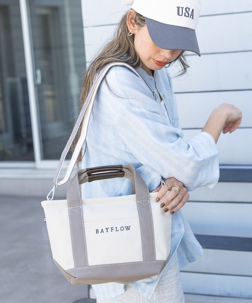 「BAYFLOW」 2WAYバッグ FREE グレー レディース_画像7