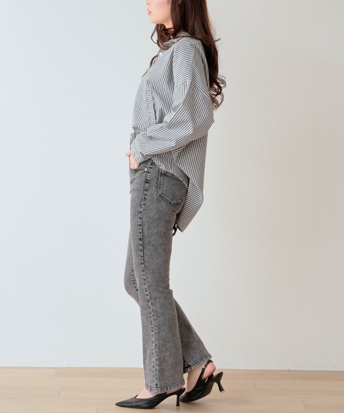 WORKS ジーンズ デニム デニムパンツ スーパーストレッチデニム 3個釦