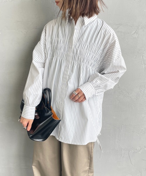 「JF Ready Made」 長袖シャツ F オフホワイト レディース_画像2