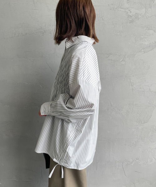 「JF Ready Made」 長袖シャツ F オフホワイト レディース_画像3