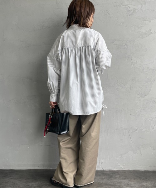 「JF Ready Made」 長袖シャツ F オフホワイト レディース_画像7