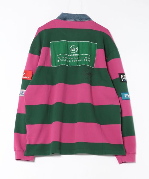 Martine Rose ポロシャツ Martine Rose - マーティンローズ】SPORTY LOGO POLO / BLACK