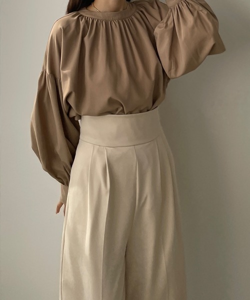「Louere」 パンツ SMALL アイボリー レディース_画像6