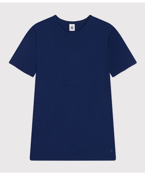 「PETIT BATEAU」 半袖カットソー SMALL ホワイト レディース_画像4