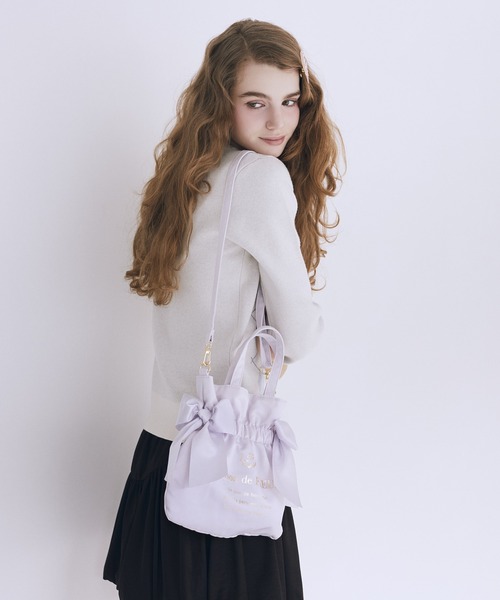 Maison de FLEUR（メゾンドフルール） トートバッグ ダブルリボン2Way