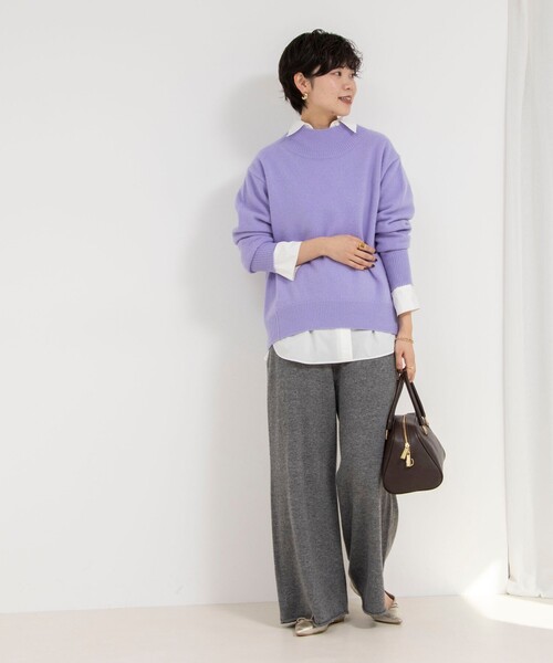 「NOLLEY'S」 長袖ニット 38 ベビーピンク レディース_画像8