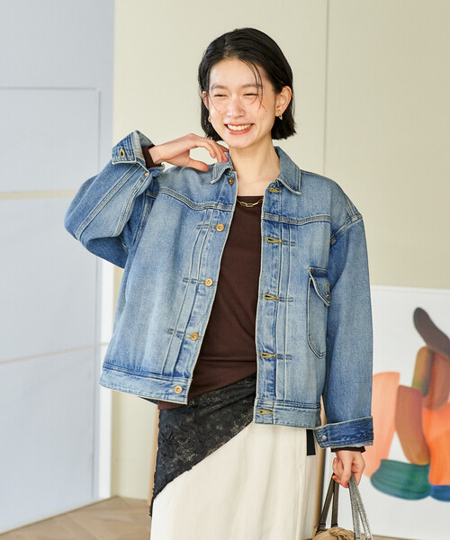 【ほぼ未使用】FREAK’S STORE中綿デニムブルゾン 超美品 試着程度のみ FREAK'S STORE（フリークスストア） デニムジャケット gジャン