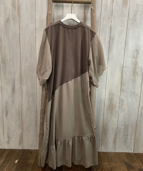 「RehersalL」 半袖ワンピース FREE グレー レディース_画像8