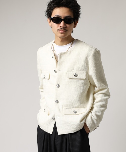 REGIEVO（レジエボ） ジャケット ノーカラージャケット 入学式 ノー
