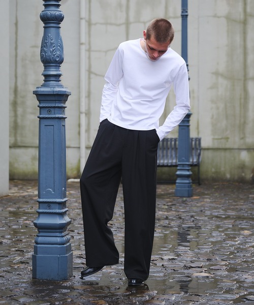 Regen Glanz スラックス 2 tuck straight slacks / ツータック