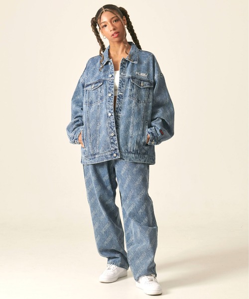 「FUBU」 デニムパンツ 32 ネイビー メンズ_画像3