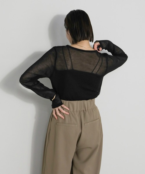 「select MOCA」 スラックス SMALL グレイッシュベージュ レディース_画像4