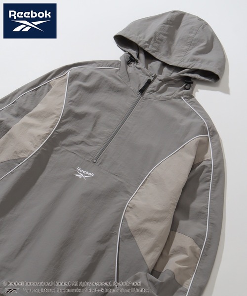 「Reebok」 ナイロンブルゾン M ブラック メンズの画像