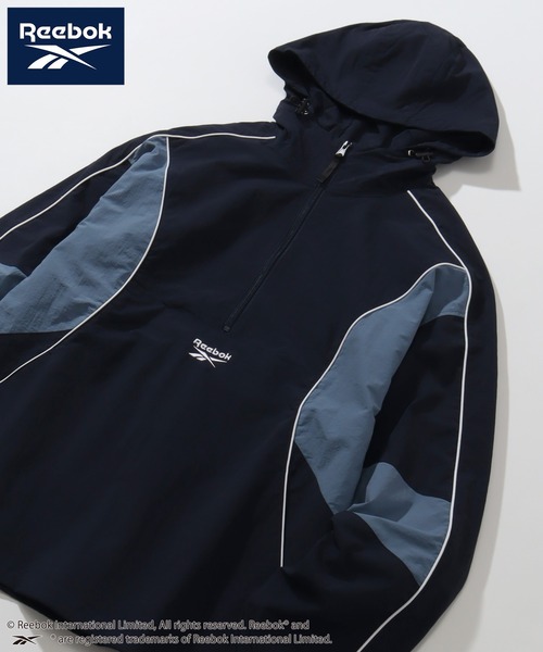 「Reebok」 ナイロンブルゾン M ブラック メンズの画像
