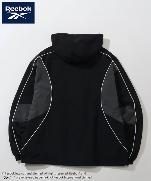 「Reebok」 ナイロンブルゾン M ブラック メンズの画像