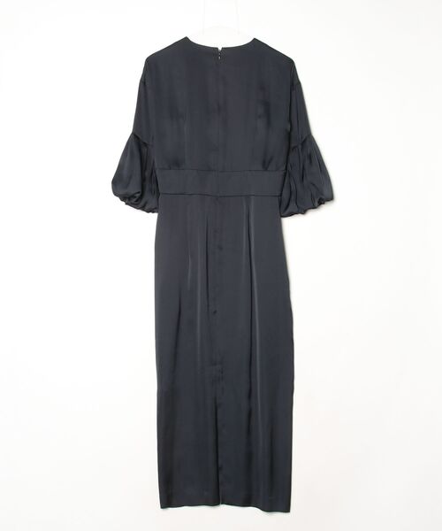 「Demi-Luxe BEAMS」 7分袖ワンピース 38 ネイビー レディース_画像2