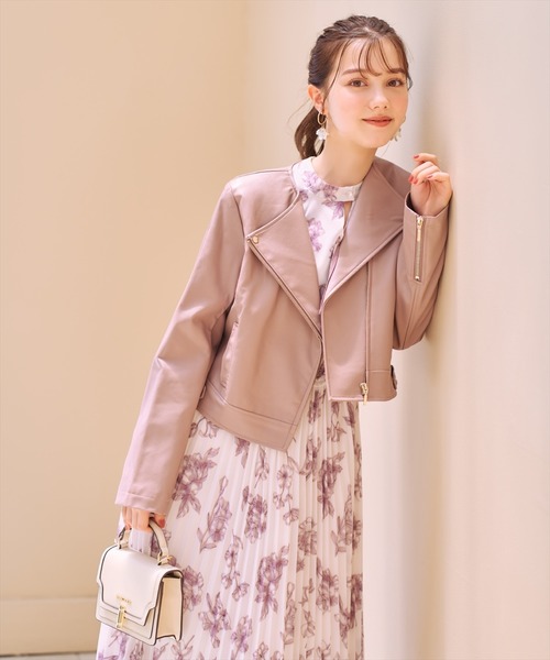 「WILLSELECTION」 7分袖ワンピース MEDIUM パープル系その他 レディース